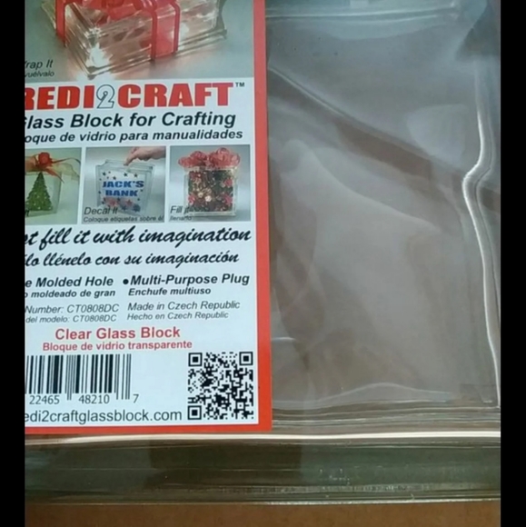 Redi2craft glass block for crafting open box - Picture 2 of 3